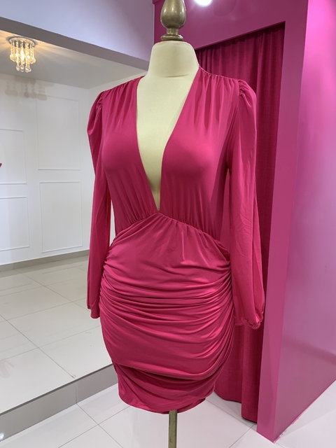 VESTIDO ROSA PEGADO