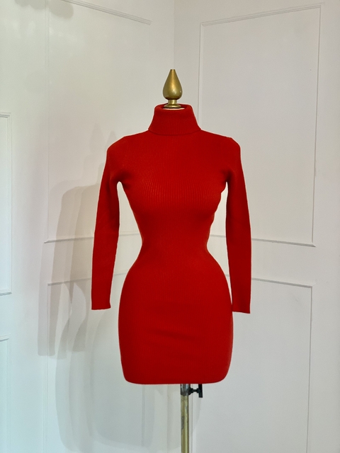 VESTIDO ROJO PEGADO