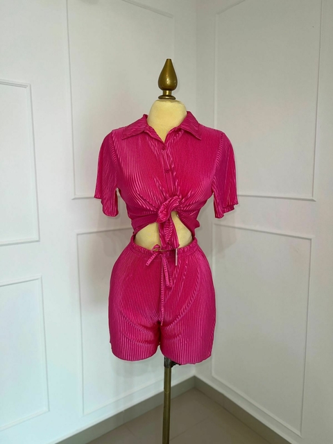 CONJUNTO SHORT ROSA