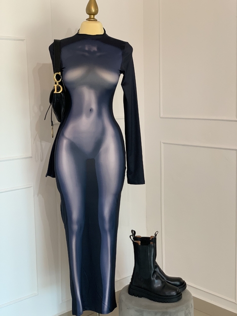 VESTIDO LARGO CUERPO