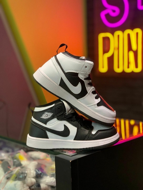 JORDAN 1 MID SPLIT BLACK WHITE TALLA 18CM G5