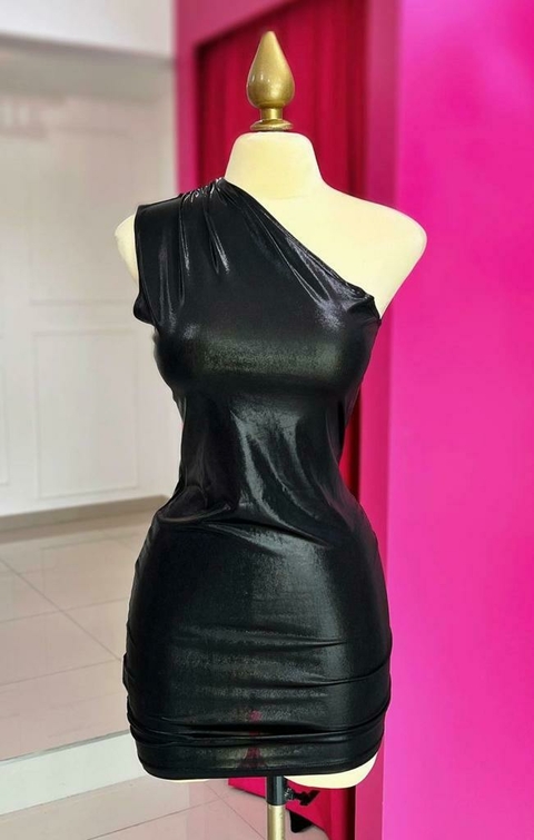 VESTIDO NEGRO METALICO TALLA M
