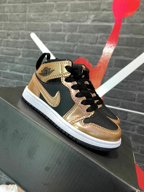 JORDAN 1 MID GOLD BLACK TALLA 22 CM G5