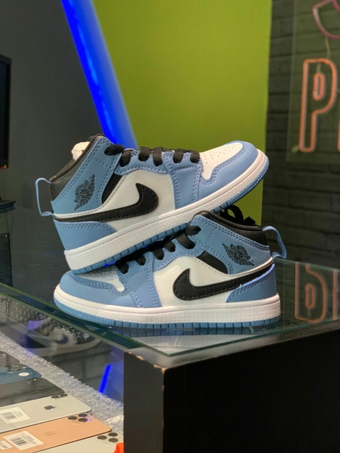 JORDAN 1 MID UNIVERSITY BLUE TALLA 18.5 CN G4