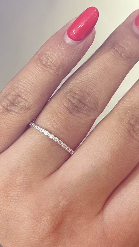 Anel aparador prata 925