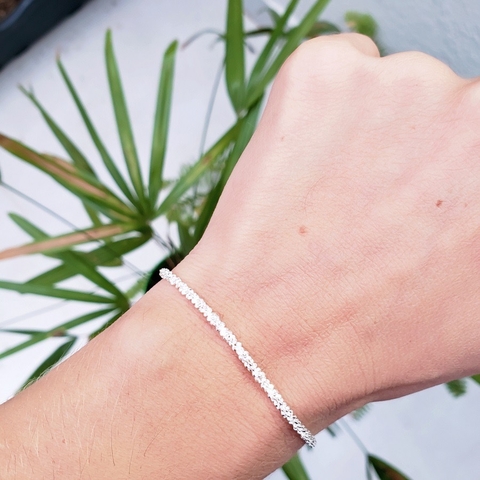 Pulseira marguerita prata 925