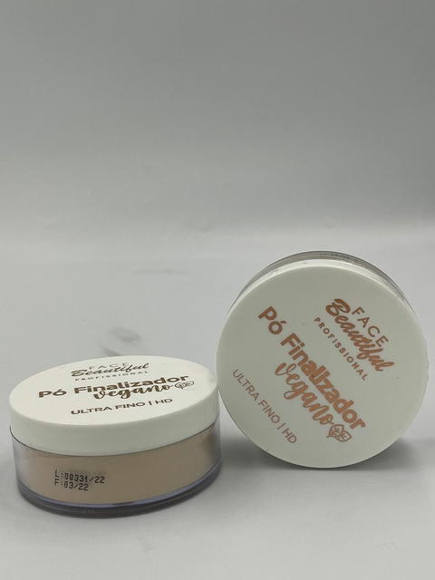 Pó finzalizador vegano, ultra fino