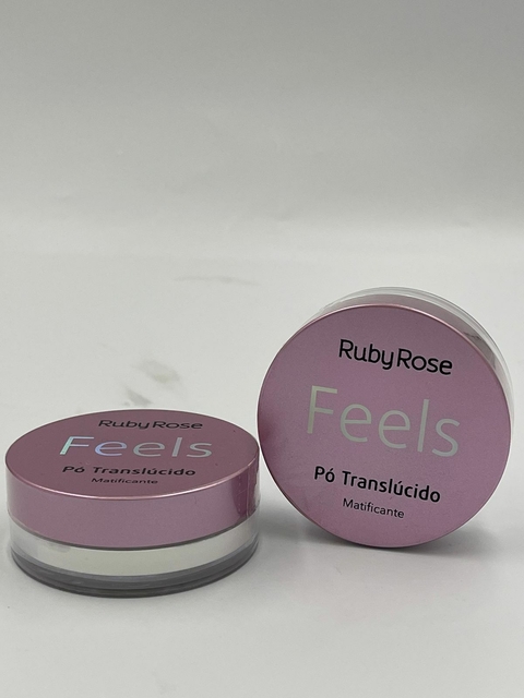 Pó translúcido matificante, Ruby rose, feel