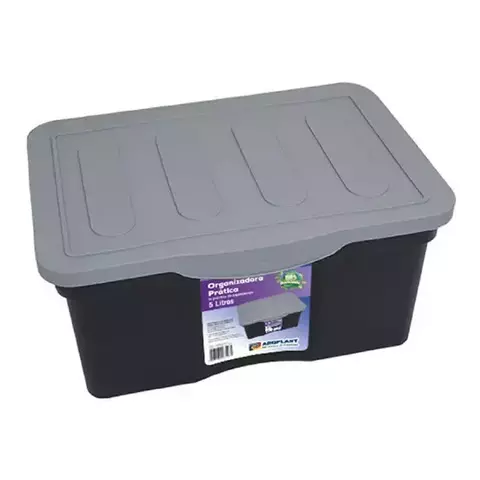 CAIXA ORGANIZADORA 5L PRETA - comprar online