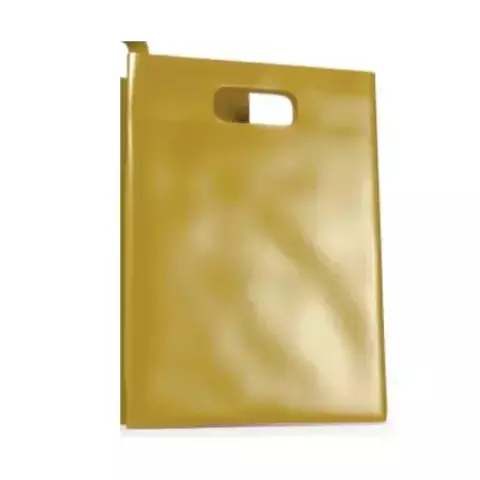 SACOLA PLASTICA BOCA DE PALHACO 16X22CM C/25 UN - DOURADO - comprar online