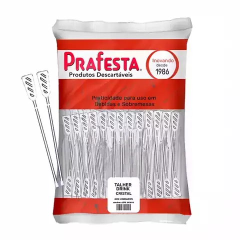 MEXEDOR DRINK CRISTAL PRAFESTA 15X200 COM 3.000 UNIDADES - 8760 - comprar online