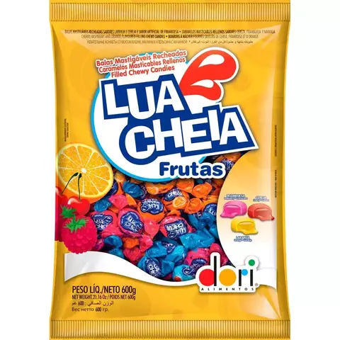 BALA LUA CHEIA FRUTAS 600G
