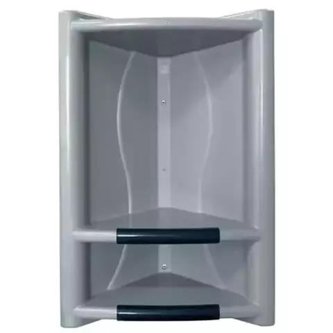 CANTONEIRA DE PLASTICO C/2 DIVISORIAS CINZA 43X28,5X14CM 25721 ARQPLAST - comprar online