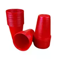 COPO 200ML VERMELHO FESTA FÁCIL COM 50 UNIDADES - comprar online