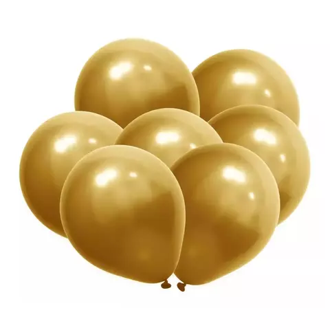 BALÃO 9 DOURADO BELO - PACOTE 50 UNIDADES
