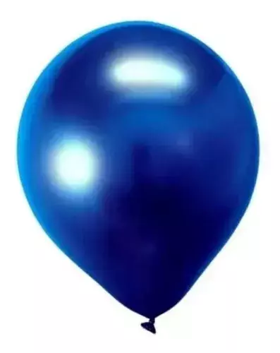 BALAO METALIZADO 5 POLEGADAS C/25 UN AZUL