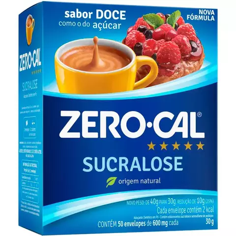 AÇUCAR ZERO CALORIAS SUCAROSE COM 50 ENVELOPES