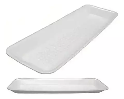 BANDEJA ISOPOR B-6 RASA COM 100 UND