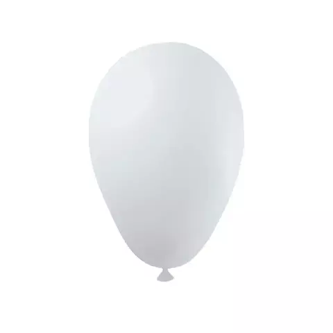 BALÃO 7 BRANCO JOY TOY COM 50 UNIDADES