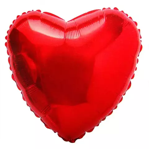 BALAO METALIZADO CORAÇÃO 60CM