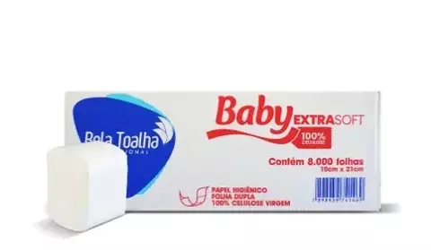 PAPEL HIGIÊNICO CAI CAI BABY FOLHA DUPLA COM 8.000 FOLHAS (CX VM) - comprar online