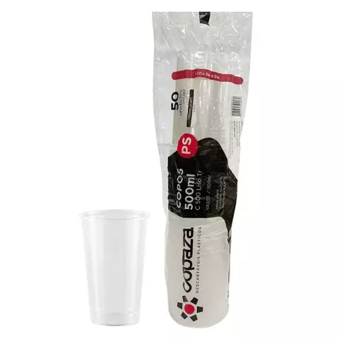COPO 500ML LISO COPAZA 20X50 COM 1.000 UNIDADES -1673 - comprar online