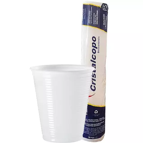 COPO 180ML PP CRISTALCOPO TRANSPARENTE COM 100 UNIDADES - comprar online