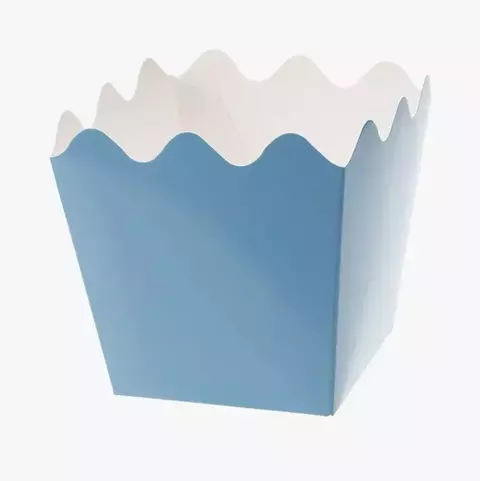 CACHEPOT AZUL CLARO COM 8 UNIDADES