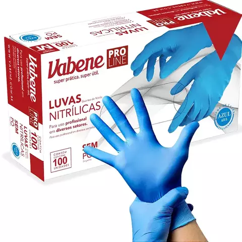 LUVA NITRILICA G AZUL COM 100 UNIDADES - comprar online