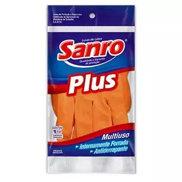 LUVA SANRO PLUS LARANJA M - comprar online
