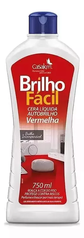 CERA BRILHO FACIL VERMELHA 750ML - comprar online