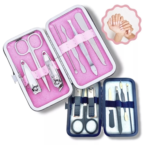 Kit Manicure e Pedicure Estojo Portátil 7 Peças