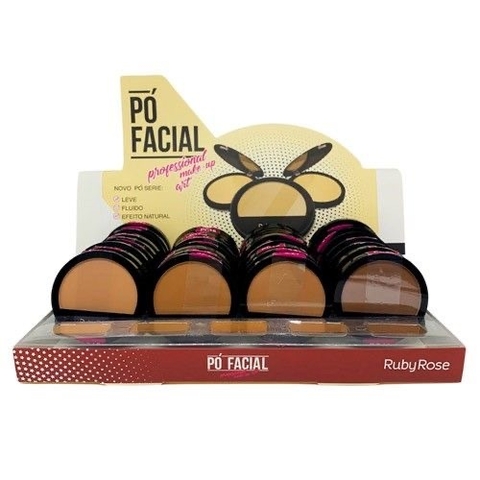 HB-7206-15 PÓ FACIAL RUBY ROSE BOX C/ 36