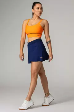 Short Saia com Bolsos Laterais OnMove Azul Marinho na internet