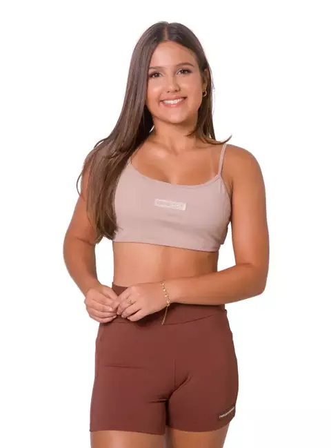 SHORTS EMPINA BUMBUM CHOCOLATE