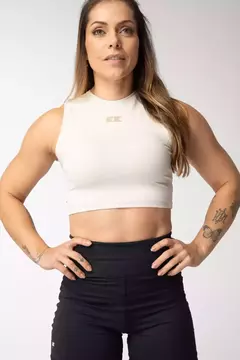 Regata Cropped Kebra Kexo Sand - Armazém do Wod