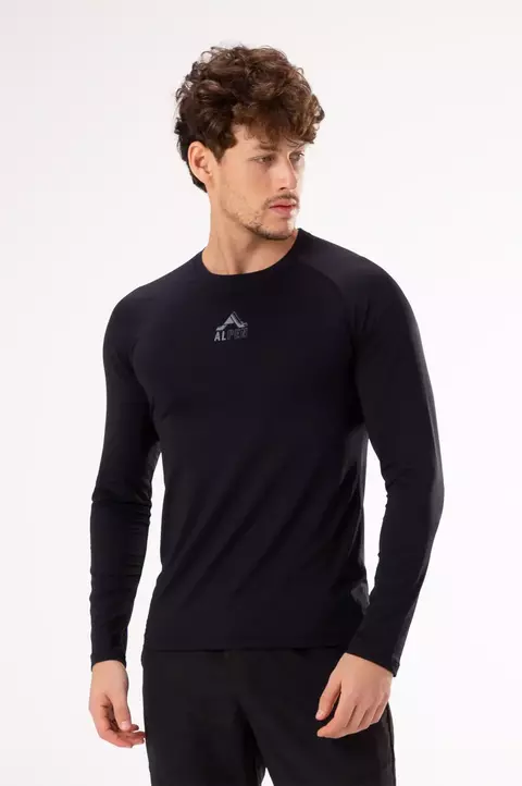 BLUSA SEGUNDA PELE EMANA® ALPEN MASCULINA - PRETO 2
