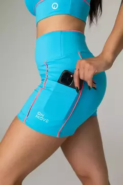 Imagem do Short Médio com Bolsos Laterais OnMove Magic Blue