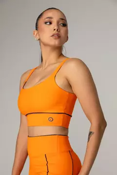 Top Alça OnMove Energy Tecido Laranja na internet