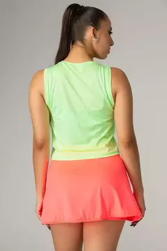 Regata Cropped OnMove Verde Flúor - Armazém do Wod