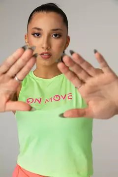 Regata Cropped OnMove Verde Flúor na internet