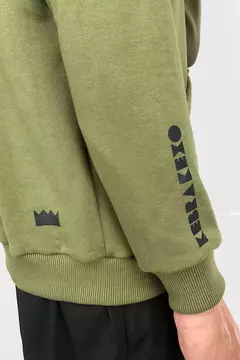 Casaco de Moletom Kebra Kexo Olive na internet