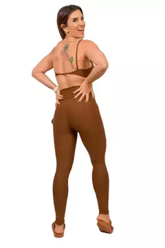 LEGGING C BOLSO LATERAL CAFE ADAPTIV LYCRA - comprar online