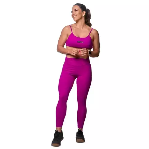 LEGGING COS DRAPEADA FUCSIA