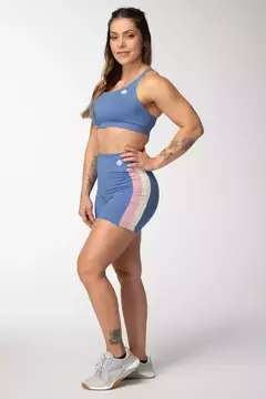 Short Médio Empower Kebra Kexo Sky Blue na internet