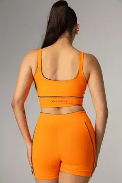 Top Alça OnMove Energy Tecido Laranja - Armazém do Wod