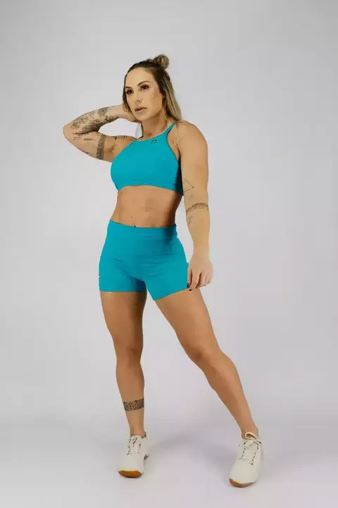 Short Curto Básico Kebra Kexo Turquesa