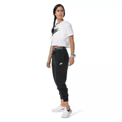 Camiseta Cropped Nike Sportswear Essential CR Feminina - Branco+Preto BV6175-100 - comprar online