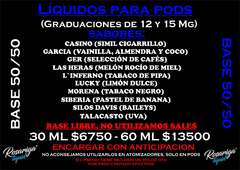 Banner de la categoría ROSARIGALIQUID 50/50 SOLO PARA POD