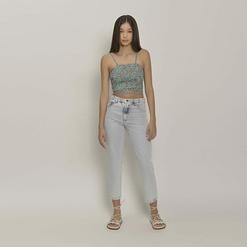 CROPPED C/AMARRACAO FLORAL T701050